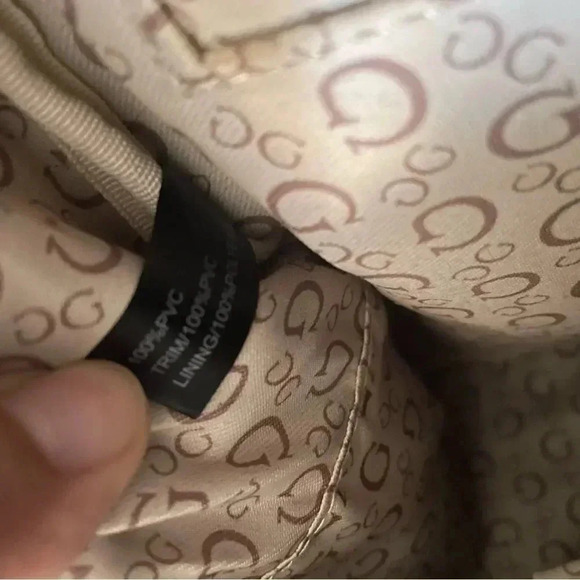 NWOT Guess Signature Logo Vegan Leather Mini Backpack - Picture 10 of 14